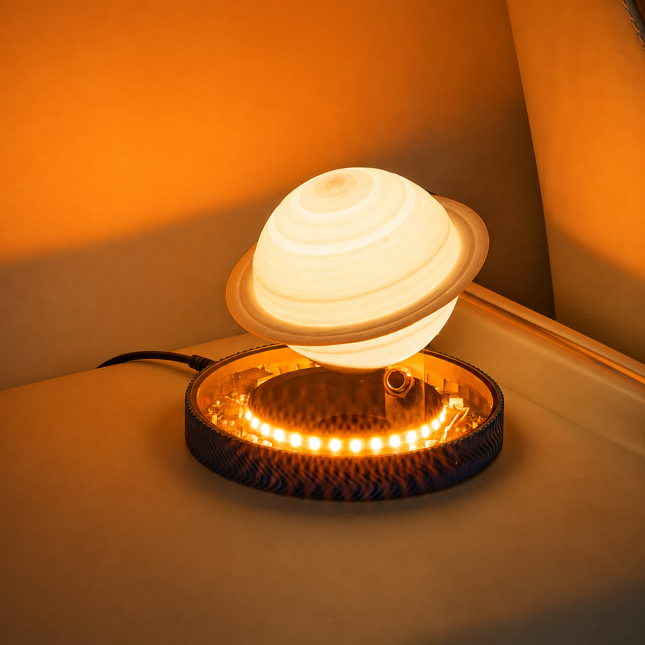 3D Magnetic Levitating Saturn Lamp