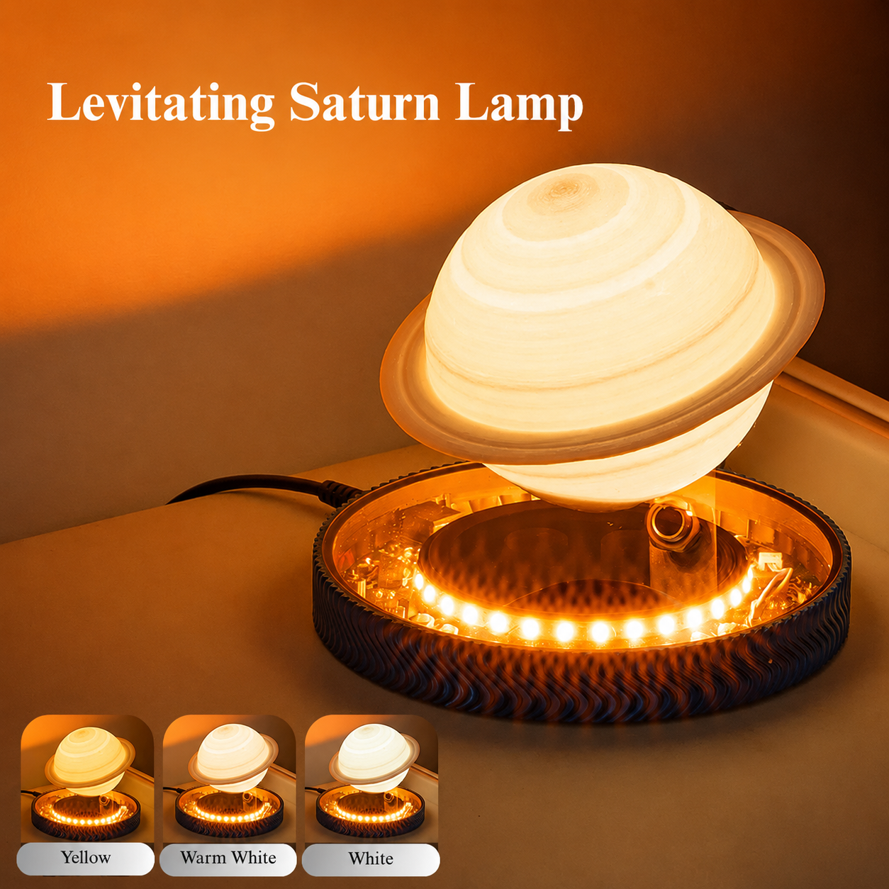 3D Magnetic Levitating Saturn Lamp