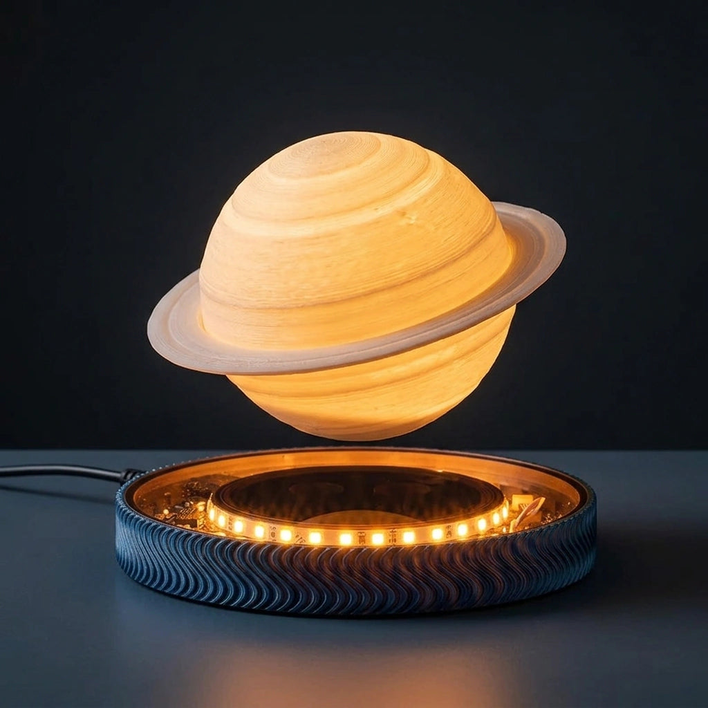 3D Magnetic Levitating Saturn Lamp